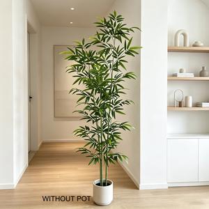 Artificial Bamboo Plant, 3 Counts/set Faux Plant without Pot, Modern Simple Fake Plant & Decorative Plant for Home Interior Office Wedding Graduation Party Decor