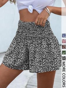 Women's Ditsy Floral Print Shorts, Casual Fashion Shorts  for Daily Wear, Ladies Bottoms for Summer