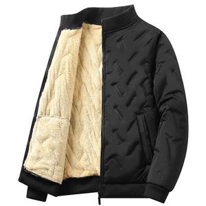 Men's Warm Fleece Lined Jacket with Zipper Closure, Regular Fit, Machine Washable Casual Sports Coat, Suitable for Spring, Autumn, and Winter, Polyester Fiber Shell and Fleece Lining, Fashionable Outdoor Apparel